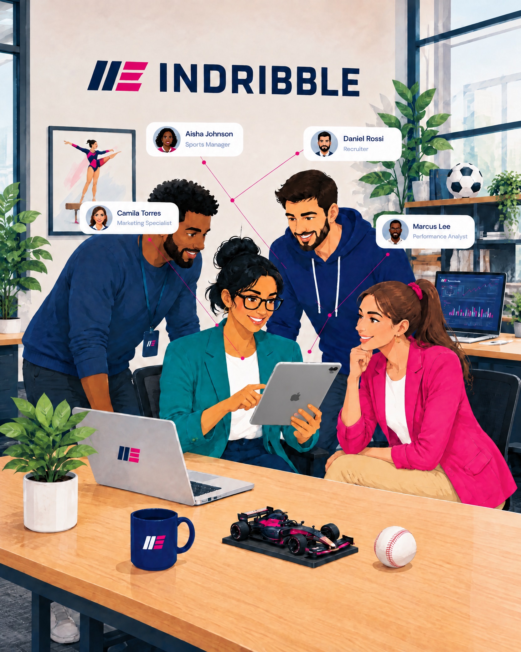 INDRIBBLE — conectando profissionais da indústria do esporte.